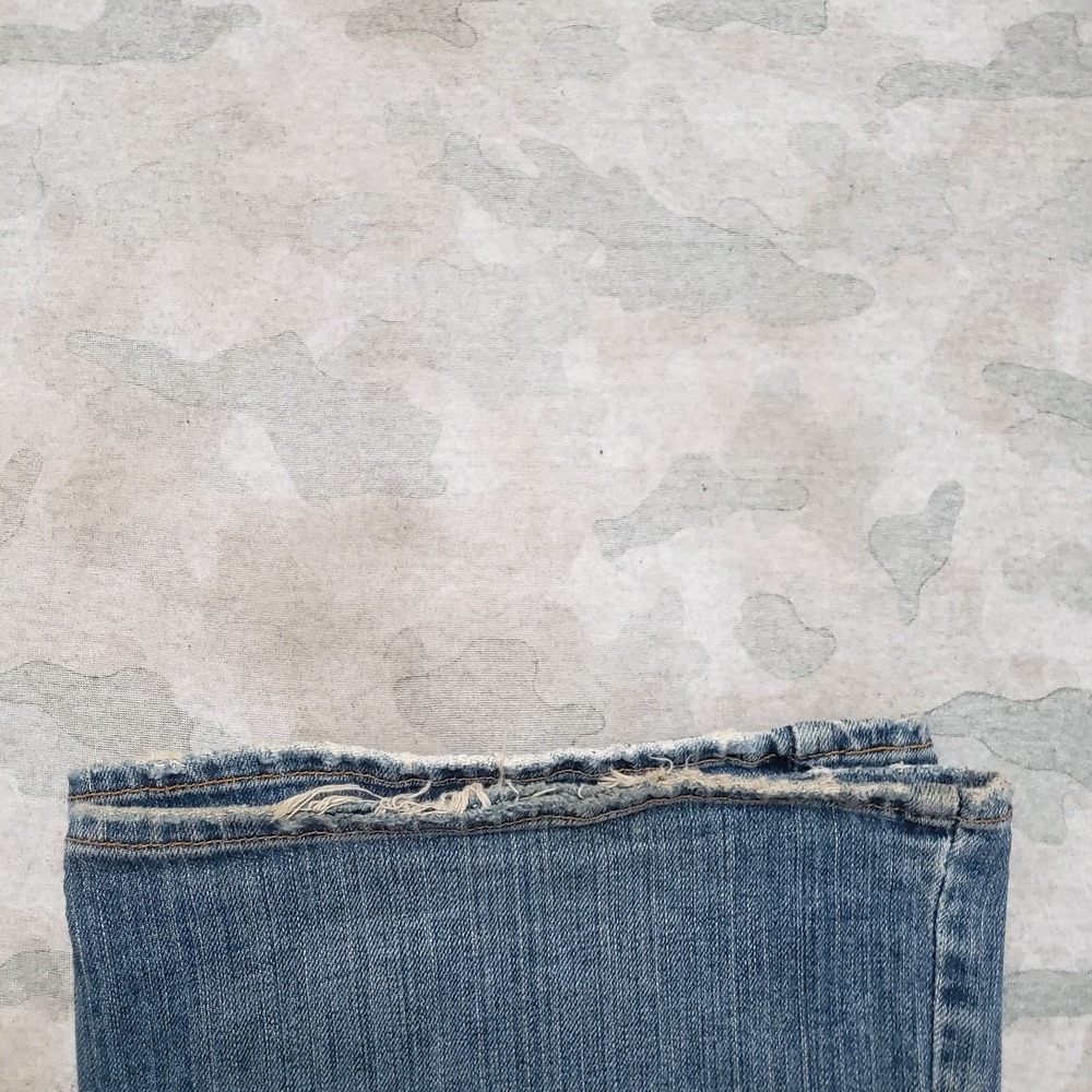 Vintage Lucky Brand Jeans Womens 8/29 Blue Flare Y2k Denim Medium Wash Dungarees - Picture 9 of 10